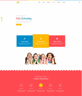 婴幼儿早教儿童培训机构网站模板